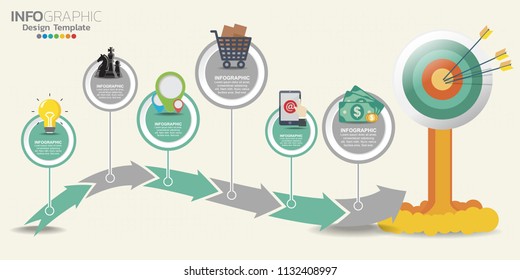 Infographic design vector Business concept steps or processes can be used for workflow layout, diagram, annual report, web design