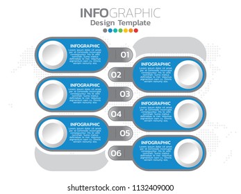 Infographic design vector Business concept steps or processes can be used for workflow layout, diagram, annual report, web design