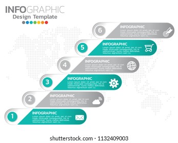 Infographic design vector Business concept steps or processes can be used for workflow layout, diagram, annual report, web design