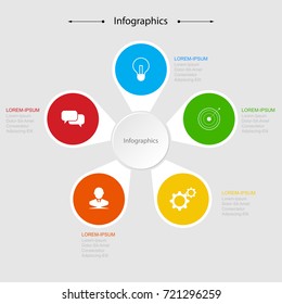 Infographic design vector Business concept steps or processes can be used for workflow layout, diagram, annual report, web design