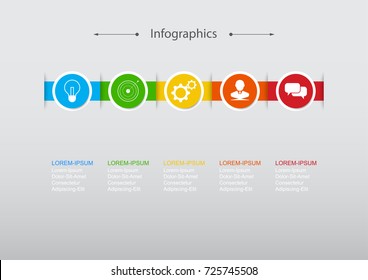 Infographic design vector Business concept steps or processes can be used for workflow layout, diagram, annual report, web design