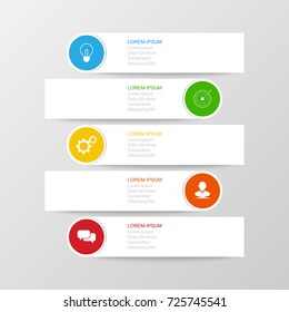 Infographic design vector Business concept steps or processes can be used for workflow layout, diagram, annual report, web design