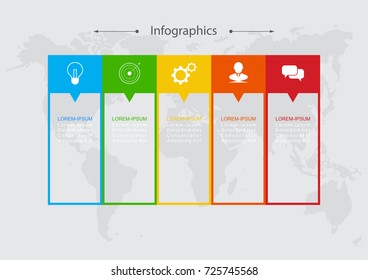 Infographic design vector Business concept steps or processes can be used for workflow layout, diagram, annual report, web design