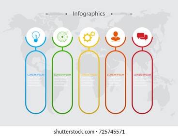 Infographic design vector Business concept steps or processes can be used for workflow layout, diagram, annual report, web design