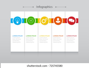 Infographic design vector Business concept steps or processes can be used for workflow layout, diagram, annual report, web design