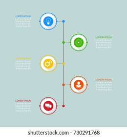Infographic design vector Business concept steps or processes can be used for workflow layout, diagram, annual report, web design