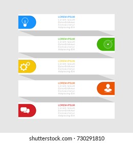 Infographic design vector Business concept steps or processes can be used for workflow layout, diagram, annual report, web design