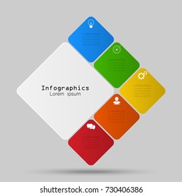 Infographic design vector Business concept steps or processes can be used for workflow layout, diagram, annual report, web design