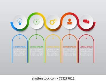 Infographic design vector Business concept steps or processes can be used for workflow layout, diagram, annual report, web design
