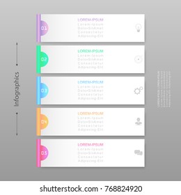 Infographic design vector Business concept steps or processes can be used for workflow layout, diagram, annual report, web design