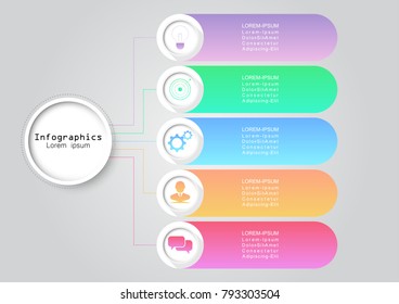 Infographic design vector Business concept steps or processes can be used for workflow layout, diagram, annual report, web design
