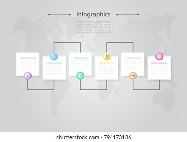 Infographic design vector Business concept steps or processes can be used for workflow layout, diagram, annual report, web design
