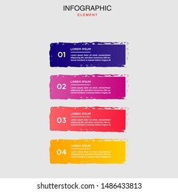 Infographic design vector  can be used for presentation, timeline infographics workflow layout, diagram, annual report, web design. Business concept with 2, 3, 4, 5 ,6 options, steps or processes