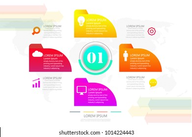 Infographic design vector and icons can be used for workflow layout, diagram processes.