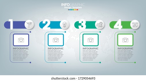 Infographic design vector and  icons can be used for workflow layout, diagram, report, web design. Business concept with options, steps or processes.