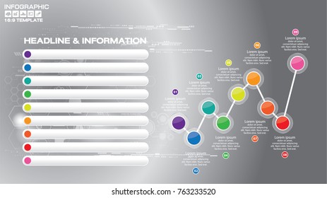 Infographic design vector and  icons can be used for workflow layout, diagram, report, web design. Business concept with options, steps or processes.
