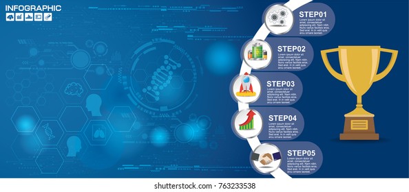 Infographic design vector and  icons can be used for workflow layout, diagram, report, web design. Business concept with options, steps or processes.