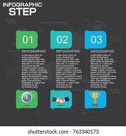 Infographic design vector and  icons can be used for workflow layout, diagram, report, web design. Business concept with options, steps or processes.