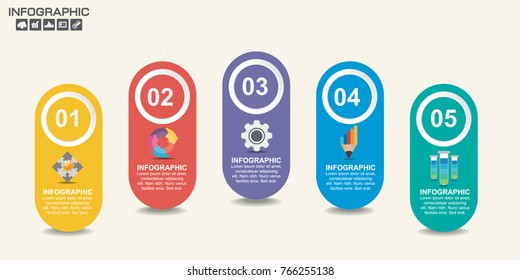 Infographic Eco Water Blue Design Elements Stock Vector (Royalty Free ...