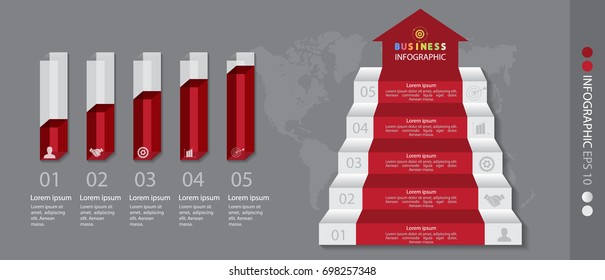 Infographic design vector illustration, 3D sphere graph showing financial and accounting information. business marketing icon concept.