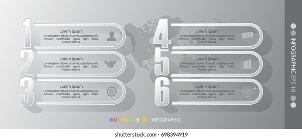Infographic design vector illustration, 3D sphere graph showing financial and accounting information. business marketing icon concept.