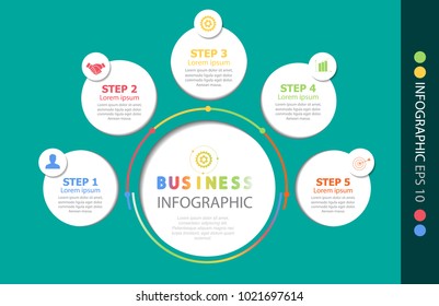 Infographic design vector illustration, template for brochure, business marketing icon concept.