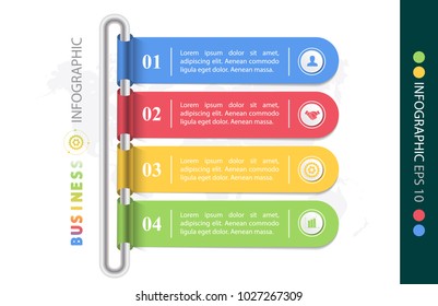 Infographic design vector illustration, template for brochure, business marketing icon concept.