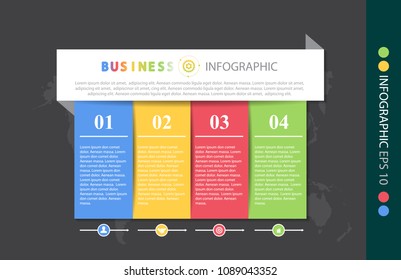 Infographic design vector illustration, template for brochure, business marketing icon concept.