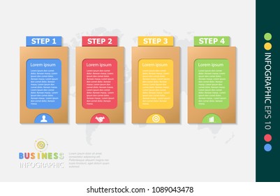 Infographic design vector illustration, template for brochure, business marketing icon concept.