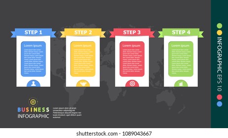 Infographic design vector illustration, template for brochure, business marketing icon concept.