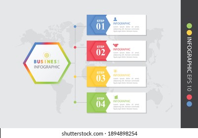 Infographic design vector illustration, template for brochure, business marketing icon concept.