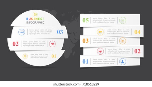 Infographic design vector illustration, template for brochure, business marketing icon concept.