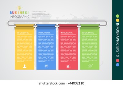 Infographic design vector illustration, template for brochure, business marketing icon concept.
