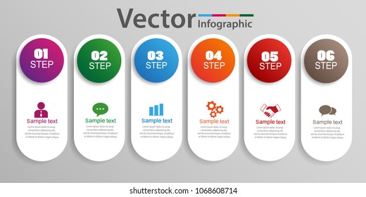 Infographic design vector and marketing icons can be used for workflow layout, diagram, annual report, web design. Business concept with options, steps or processes. Vector eps 10