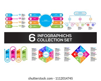 Infographic design vector and marketing icons can be used for workflow layout, diagram, annual report, web design. Business concept with 3, 4, 5, 6 and 8 options, steps or processes.