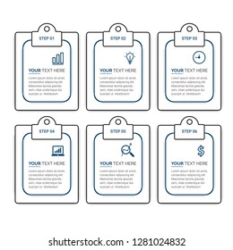 Infographic design vector and marketing icons can be used for workflow layout, diagram, annual report, web design, steps or processes. - Vector