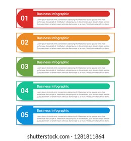 Infographic design vector and marketing icons can be used for workflow layout, diagram, annual report, web design, steps or processes. - Vector