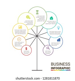 Infographic design vector and marketing icons can be used for workflow layout, diagram, annual report, web design, steps or processes. - Vector