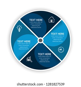 Infographic design vector and marketing icons can be used for workflow layout, diagram, annual report, web design, steps or processes. - Vector