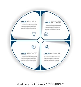Infographic design vector and marketing icons can be used for workflow layout, diagram, annual report, web design, steps or processes. - Vector
