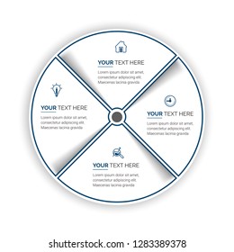 Infographic design vector and marketing icons can be used for workflow layout, diagram, annual report, web design, steps or processes. - Vector