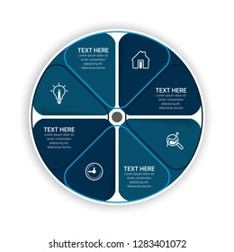 Infographic design vector and marketing icons can be used for workflow layout, diagram, annual report, web design, steps or processes. - Vector