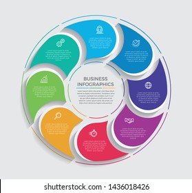 Infographic design vector and marketing icons can be used for workflow layout, diagram, annual report, web design. 
Business concept with 8 options, steps or processes. - Vector 