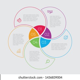 Infographic design vector and marketing icons can be used for workflow layout, diagram, annual report, web design. 
Business concept with 5 options, steps or processes. - Vector 