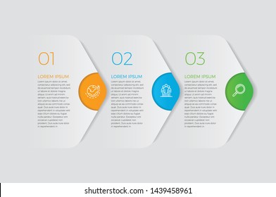 Infographic design vector and marketing icons can be used for workflow layout, diagram, annual report, web design. 
Business concept with 3 options, steps or processes. - Vector 