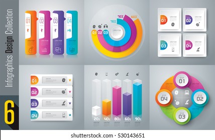 Infographic design vector and marketing icons can be used for workflow layout, diagram, annual report, web design. Business concept with 3 and 4 options, steps or processes.