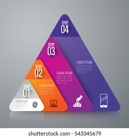 Infographic design vector and marketing icons can be used for workflow layout, diagram, annual report, web design. Business concept with 4 options, steps or processes.