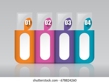 Infographic design vector and marketing icons can be used for workflow layout, diagram, annual report, web design. Business concept with 4 options, steps or processes.