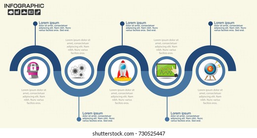 Infographic design vector and marketing icons can be used for workflow layout, diagram, annual report, web design. Business concept with options, steps or processes.