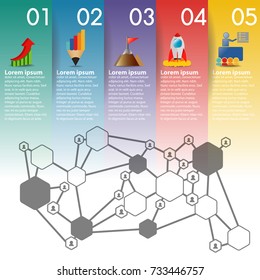 Infographic design vector and marketing icons can be used for workflow layout, diagram, annual report, web design. Business concept with options, steps or processes.
